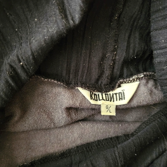 Kollontai Blue Gray Tunic with Large Cowl Neck and Side Pocket - Picture 5 of 6